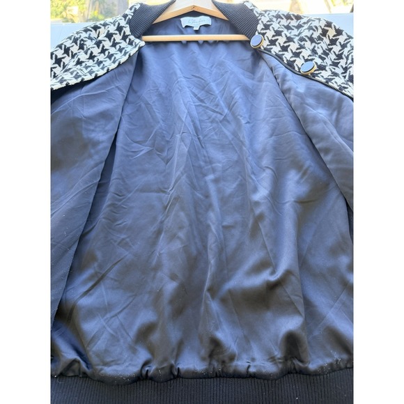 Oversized Houndstooth Bomber L'Academie Sophia Jacket SOLD OUT ON REVOLVE Small - Picture 8 of 13